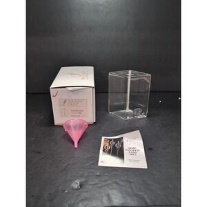 Firelight Glass Diamond Oil 5" Candle Lamp, Vintage Lamp,‎ Home Decor, Lighting